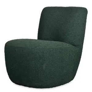 Eve curly fabric armchair Opjet image-0