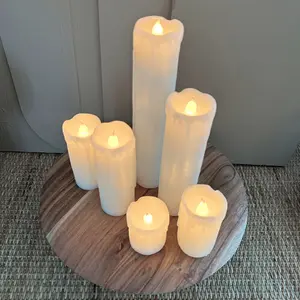 Bougies LED cire naturelle fondue Opjet (x6) image-1