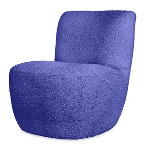 Eve curly fabric armchair Opjet image-1