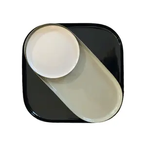 Enamelled tray set Opjet (x3)