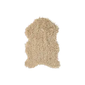 Faux fur curly animal skin rug Opjet Octave image-0