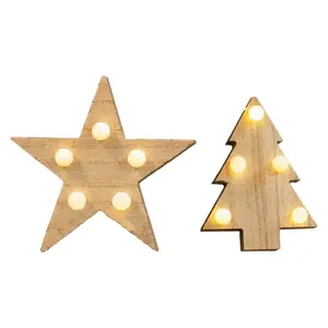 Decorative illuminated object led wood ass Opjet image-0