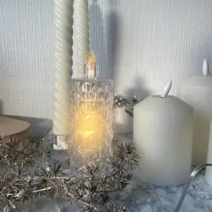 Decorative object faceted led candle Opjet image-1