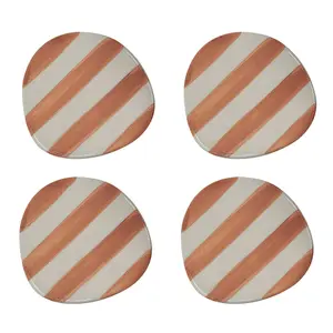 Set van gestreepte coasters Opjet (x4) image-0