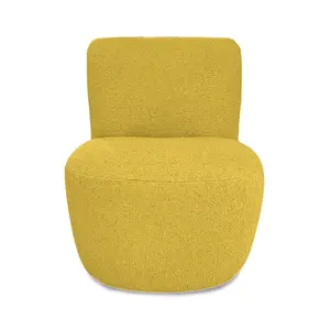 Eve curly fabric armchair Opjet image-0