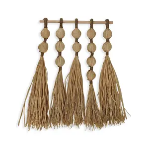 Cute raffia wall decoration Opjet image-0