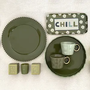 Plato rectangular Flor Opjet (x4) image-1