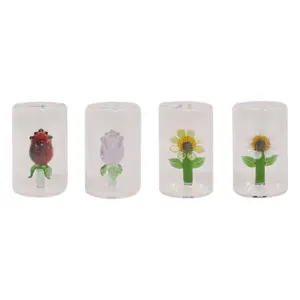 Zout- en peperstel bloemen 3D Opjet (x6) image-0