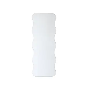 Rectangular wavy border mirror Opjet image-0
