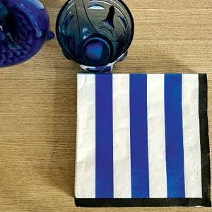 striped paper napkin Opjet (x20) image-2