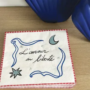 Paper napkin love in freedom Opjet (x20) image-1