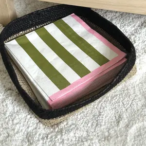 striped paper napkin Opjet (x20) image-1