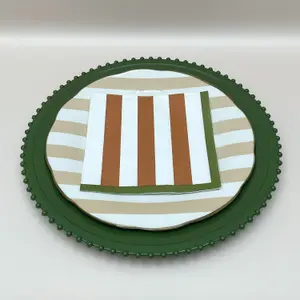 striped paper napkin Opjet (x20) image-1