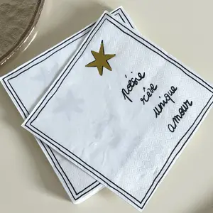 poetry paper napkin Opjet (x20) image-1