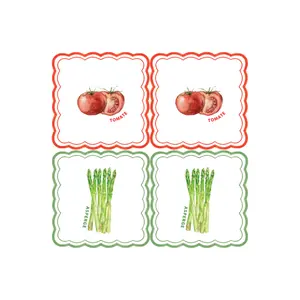 tomato asparagus paper napkin Opjet (x20) image-1