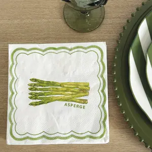 tomato asparagus paper napkin Opjet (x20) image-2