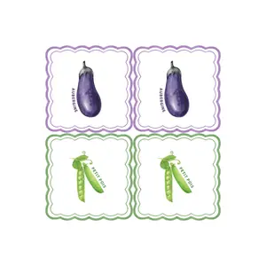 Eggplant and pea paper napkin Opjet (x20) image-1