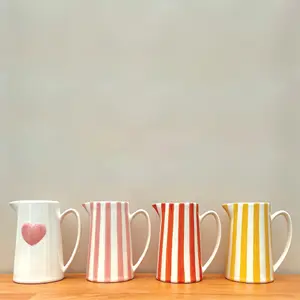 Striped carafe pitcher Opjet image-2