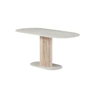 Oval high table Opjet Natura image-1