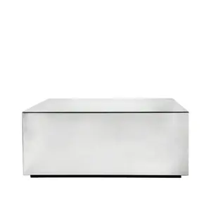 Rectangular mirrored coffee table Opjet Dorian image-0