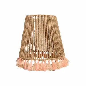 Jute-Pompon-Schirm Opjet image-0