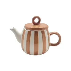 Gestreepte theepot Opjet image-0