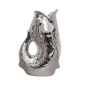 Jarrón de cerámica con forma de pez Opjet GM image-0