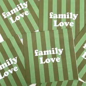 Tovagliolo di carta a righe famiglia Opjet (x20) image-1