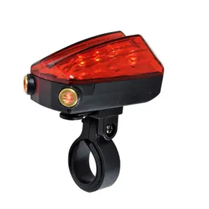 Bakre batterilampa 5 led 2 funktion Fäste för sätesstolpe Optimiz Laser image-0