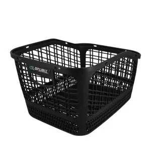 Portapacchi posteriore per bici in plastica con fissaggio a vite sul binario Optimiz image-1