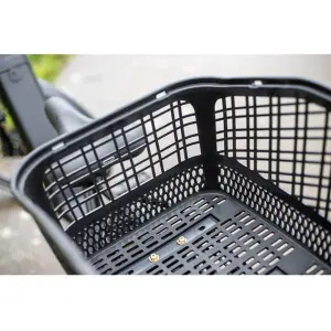 Portapacchi posteriore per bici in plastica con fissaggio a vite sul binario Optimiz image-3