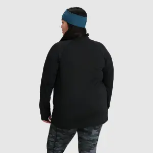 Tecido polar de meio fecho de correr plus para mulher Outdoor Research Vigor Grid Fleece image-4