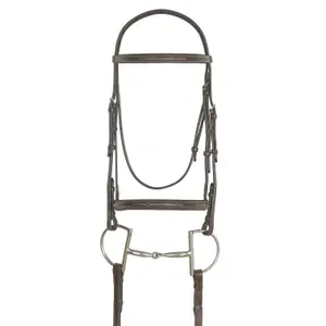 Luxury Raised Equestrian Bridle Ovation Elite Traditional Crown