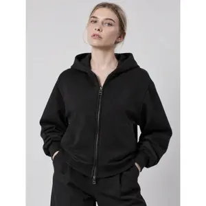 Sweatshirt à capuche interlock zippé femme OWN off with nature image-1