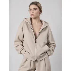 Sweatshirt à capuche interlock zippé femme OWN off with nature image-1