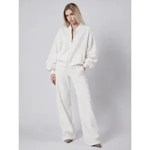 Jaqueta Interlock Bomber Feminina Loose Fit OWN off with nature image-3