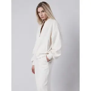 Jaqueta Interlock Bomber Feminina Loose Fit OWN off with nature image-4