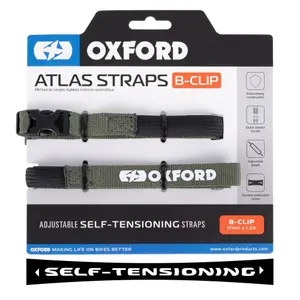 Motorcycle straps Oxford Atlas B-Clip Lichen image-1