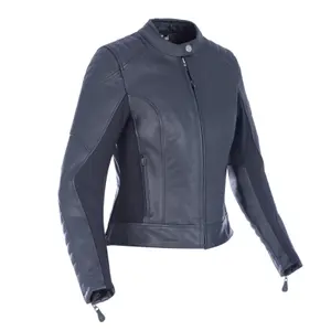 Veste cuir moto cuir femme Oxford Beckley image-0