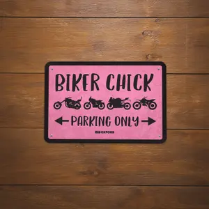 Μέταλλος πινακίδα γκαράζ Oxford Biker Chick image-1