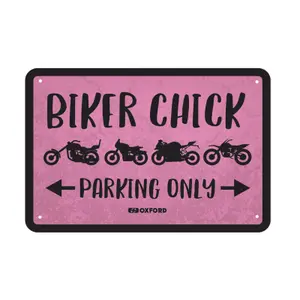 Μέταλλος πινακίδα γκαράζ Oxford Biker Chick image-0