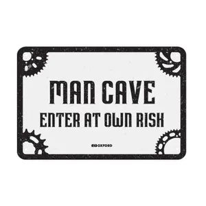 Μέταλλος πινακίδα γκαράζ Oxford Man Cave image-0