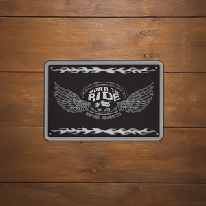 Μέταλλος πινακίδα γκαράζ Oxford Born To Ride image-1