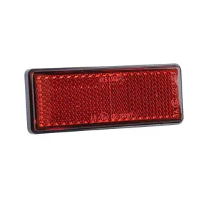 Pair of self-adhesive motorcycle reflectors - rectangular Oxford image-1