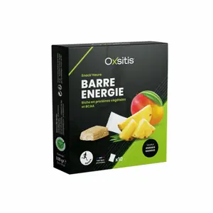 Pacote de 10 barras de nozes - ananás/mango Oxsitis snack'heure image-1