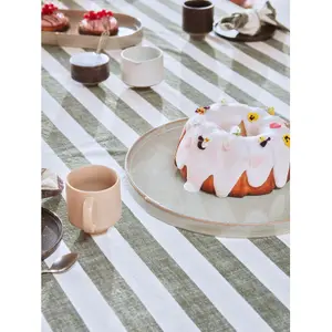 Striped organic cotton tablecloth OYOY Living Design image-2