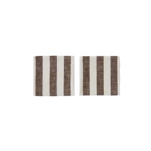 l300312-gestreepte-servet-van-biologisch-katoen-oyoy-living-design-x2-bruine-45x45x45-cm