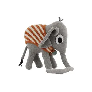 Mini Cotton and Polyester Plush Toy OYOY Living Design Henry l´éléphant