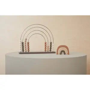 Hochet arc-en-ciel en bois OYOY Living Design image-2