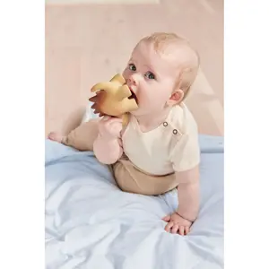 Mini rubber dinosaur plush toy for baby OYOY Living Design image-1